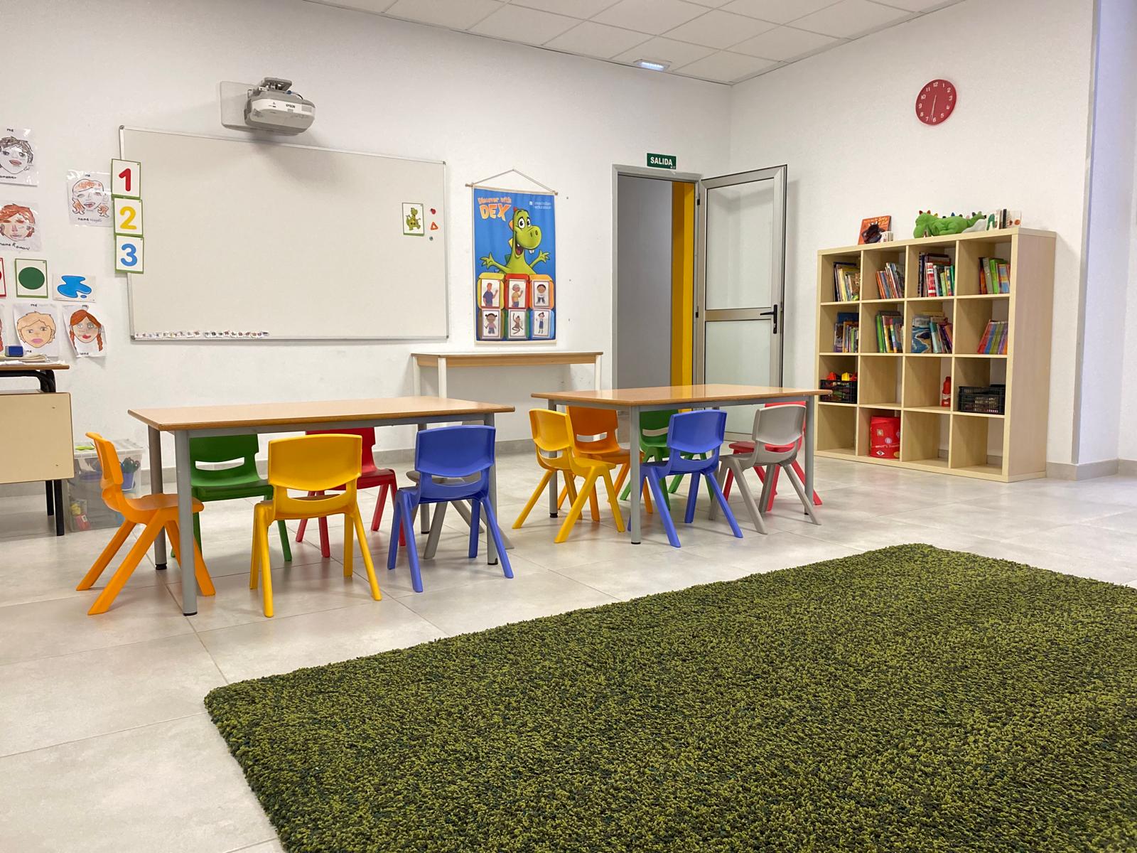 Aula de infantil en EnglishCO